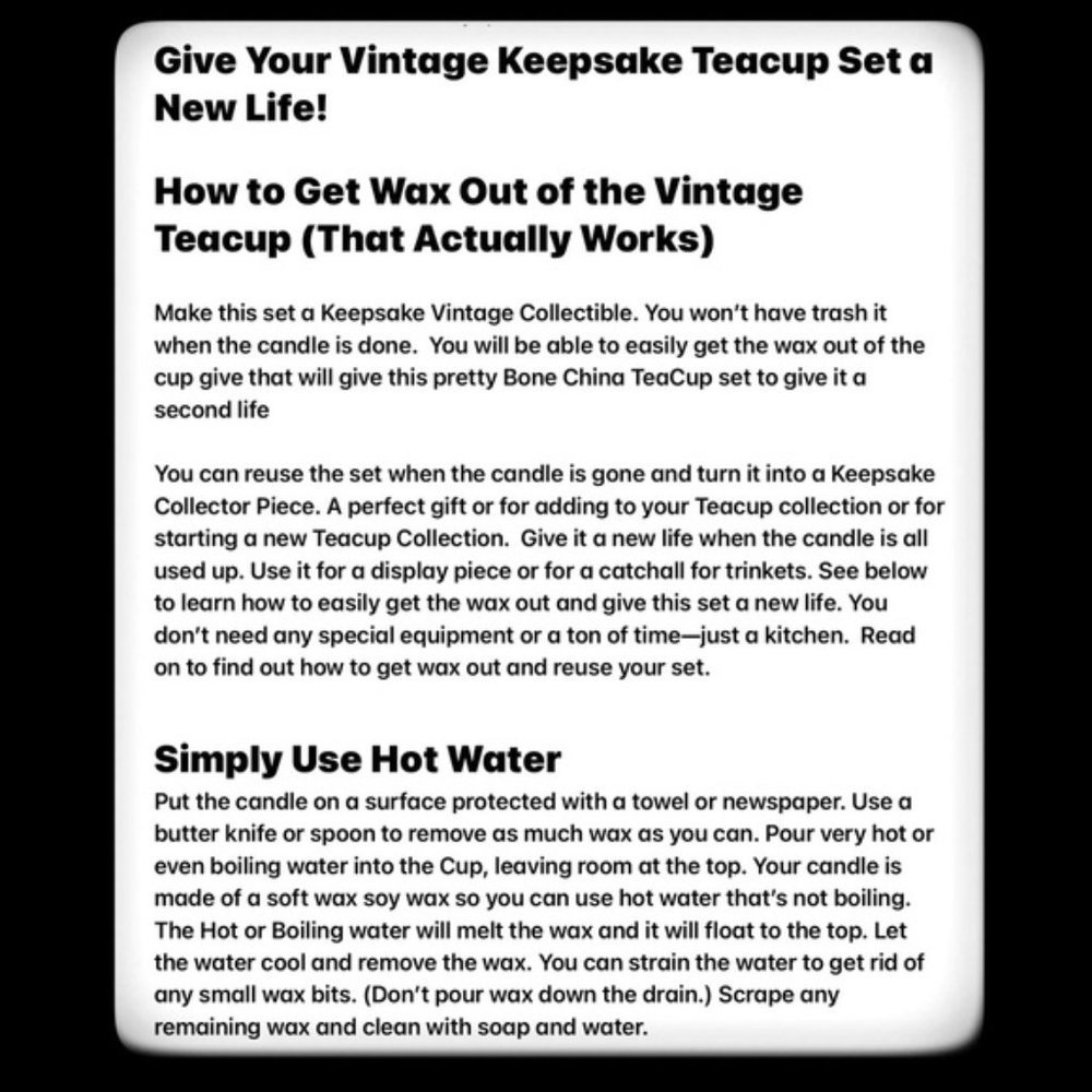 Vintage HandmadeTeacup Candle Saucer Set with Artisan Hand Poured Soy Candle - Picture 12 of 16